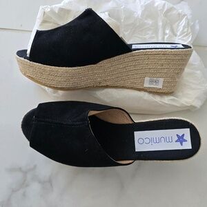 Mumico Espadrilles OPEN TOE *NEW IN BAG